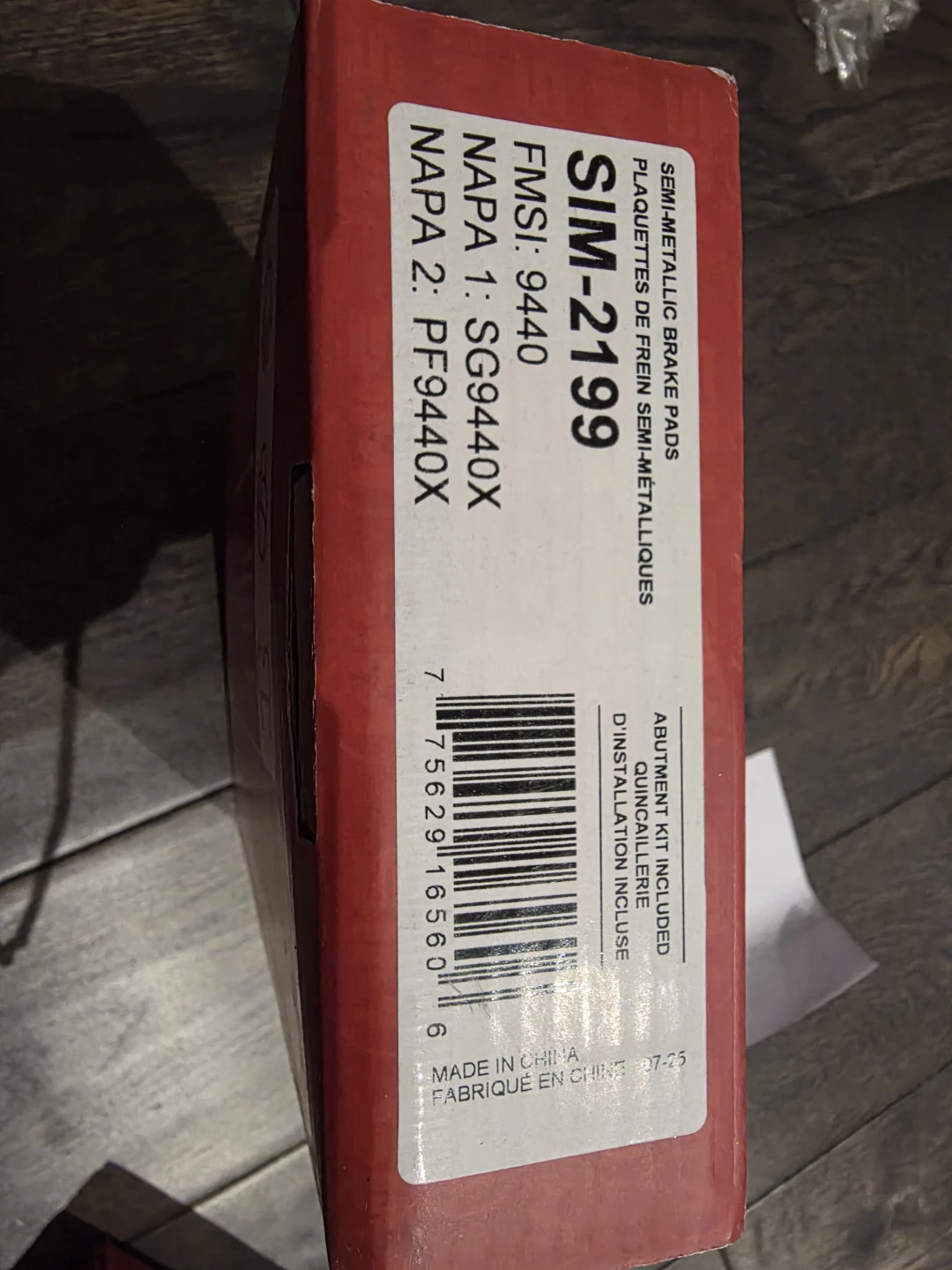 SIM Rear Semi-Metallic Disc Brake Pads SIM-2199 - photo 5