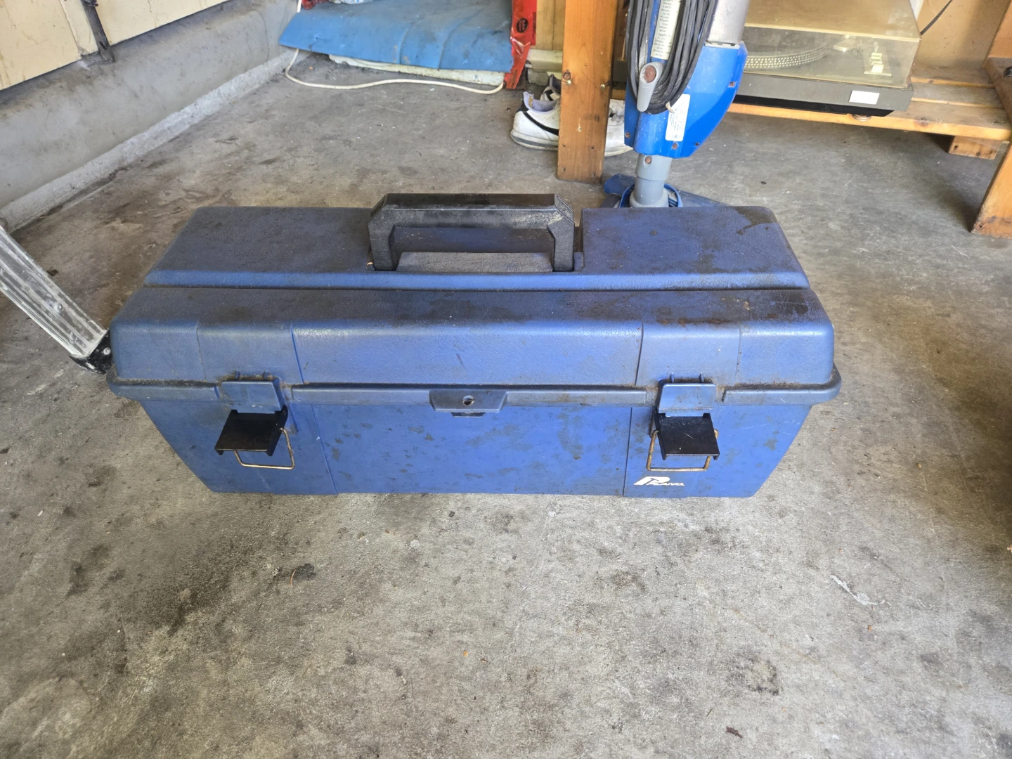 Blue Plastic Toolbox