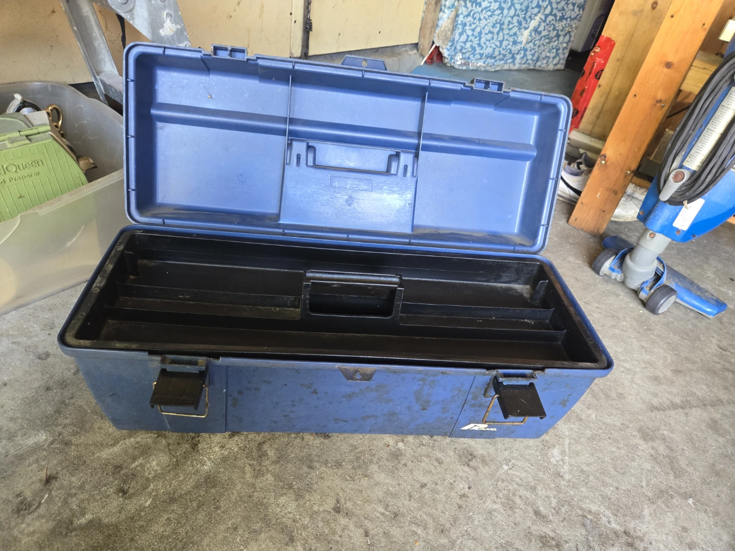 Blue Plastic Toolbox - photo 2