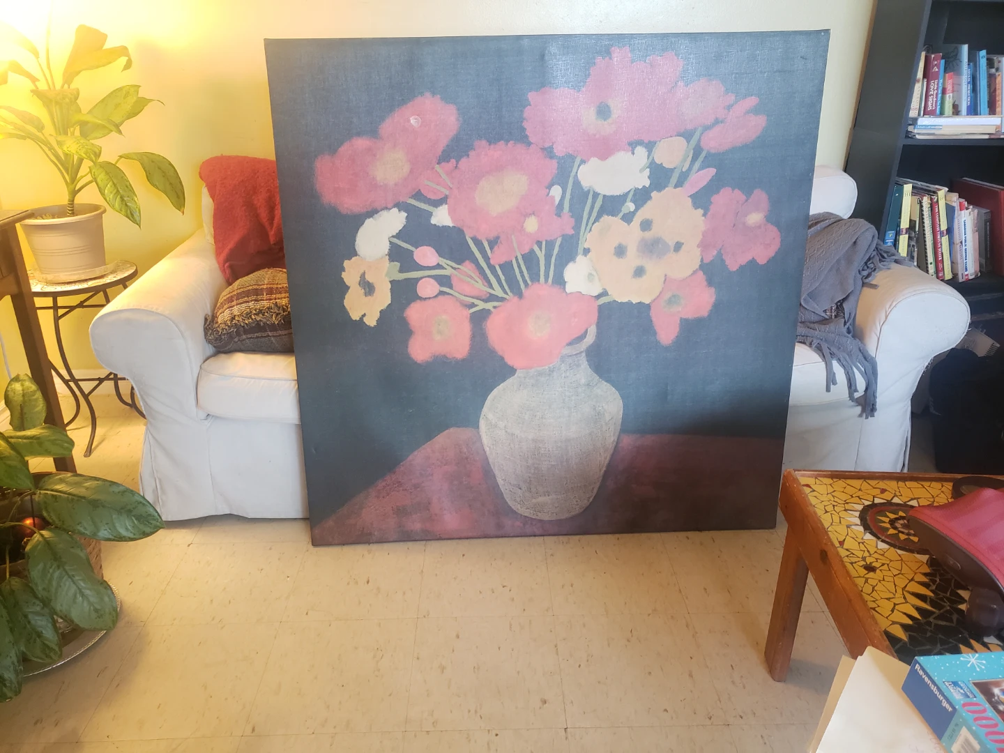 Large Floral Still Life Canvas Art