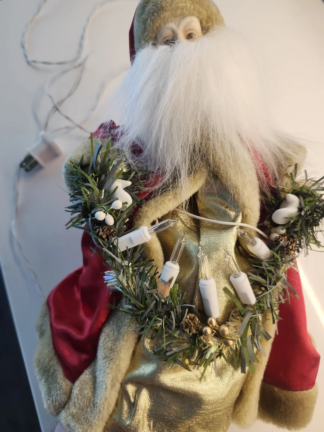 Decorative Santa Claus Figure with Lights