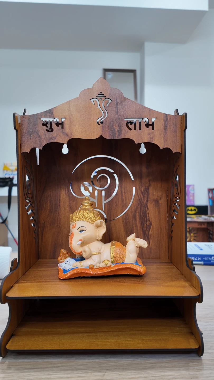 Wooden Pooja Mandir Shelf - photo 3