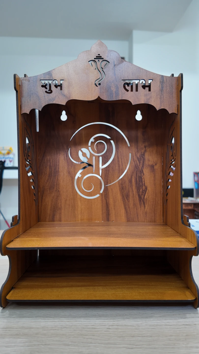Wooden Pooja Mandir Shelf - photo 5