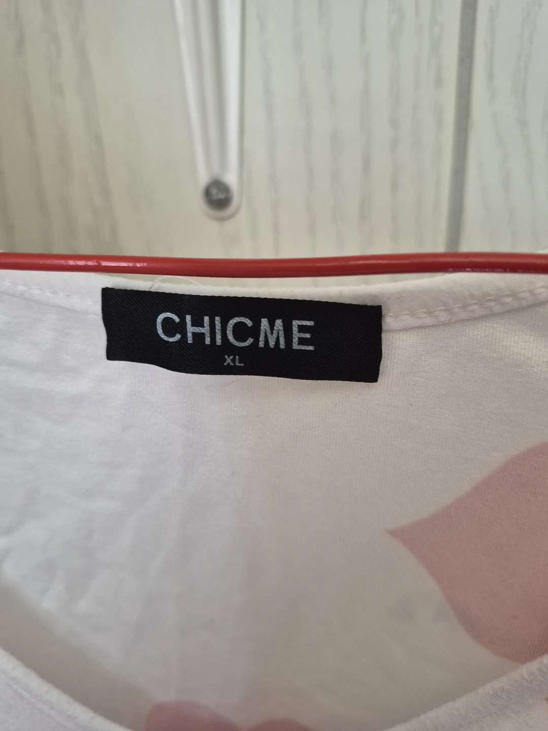 CHICME White Long Sleeve Bodysuit with Red Hearts XL - photo 2
