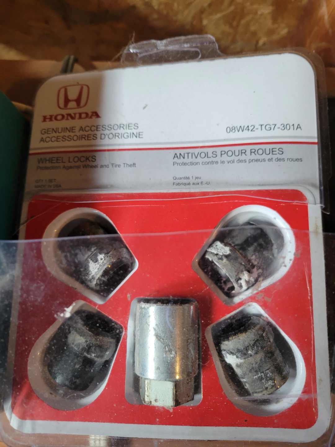 Honda Genuine Wheel Locks 08W42-TG7-301A