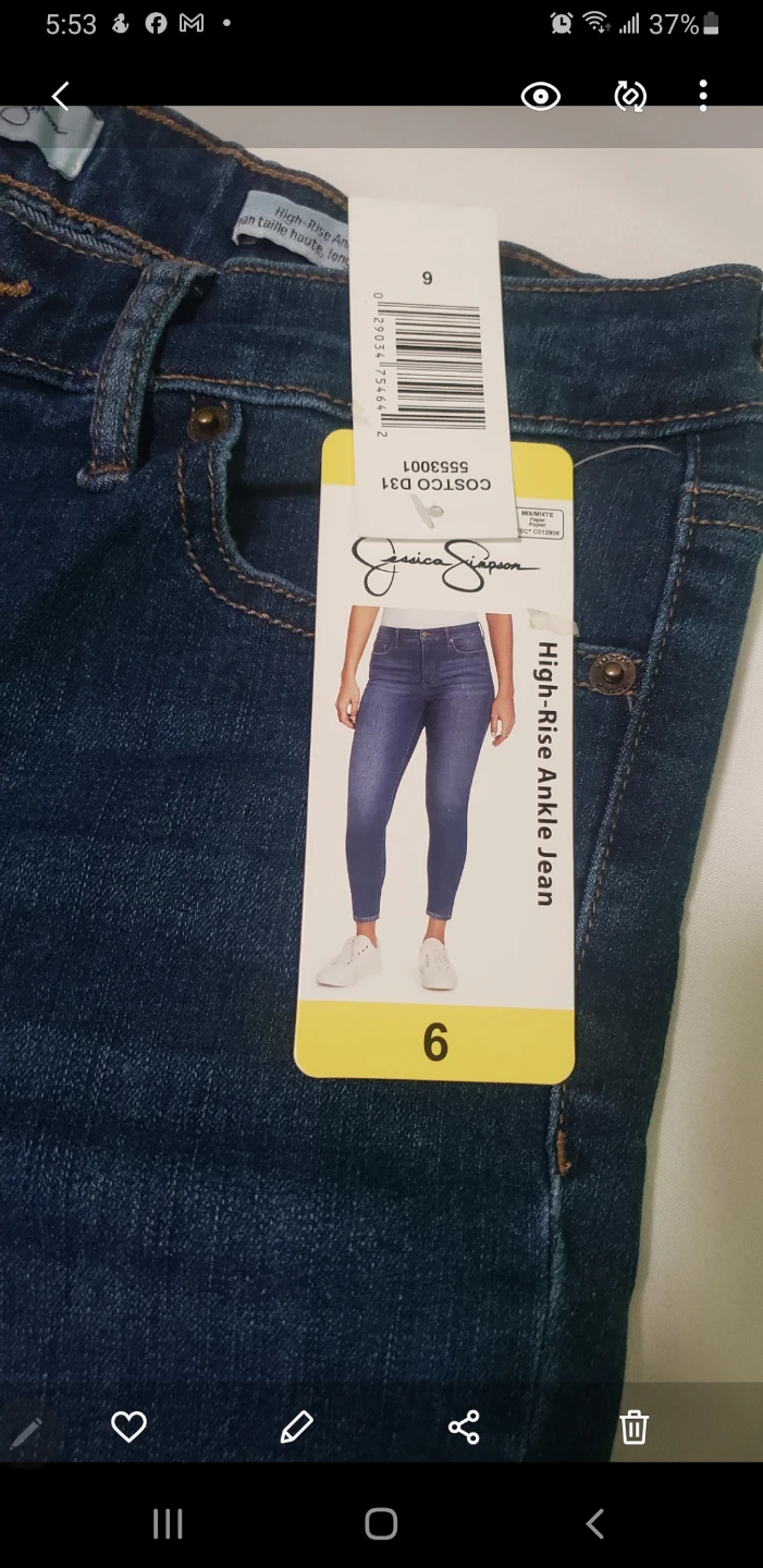 Brand new Jessica Simson High RiseAnkel Jeans