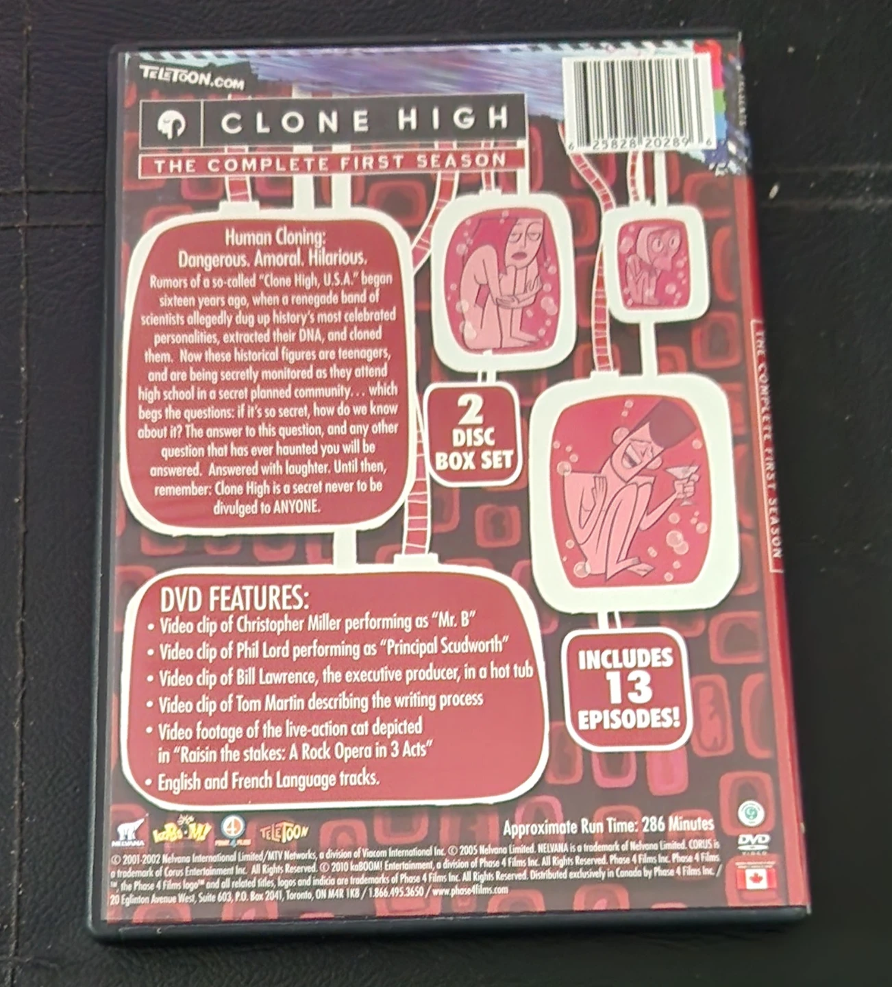 Clone High 2-Disc DVD Box Set, Rare Canadian Teletoon Release - photo 3