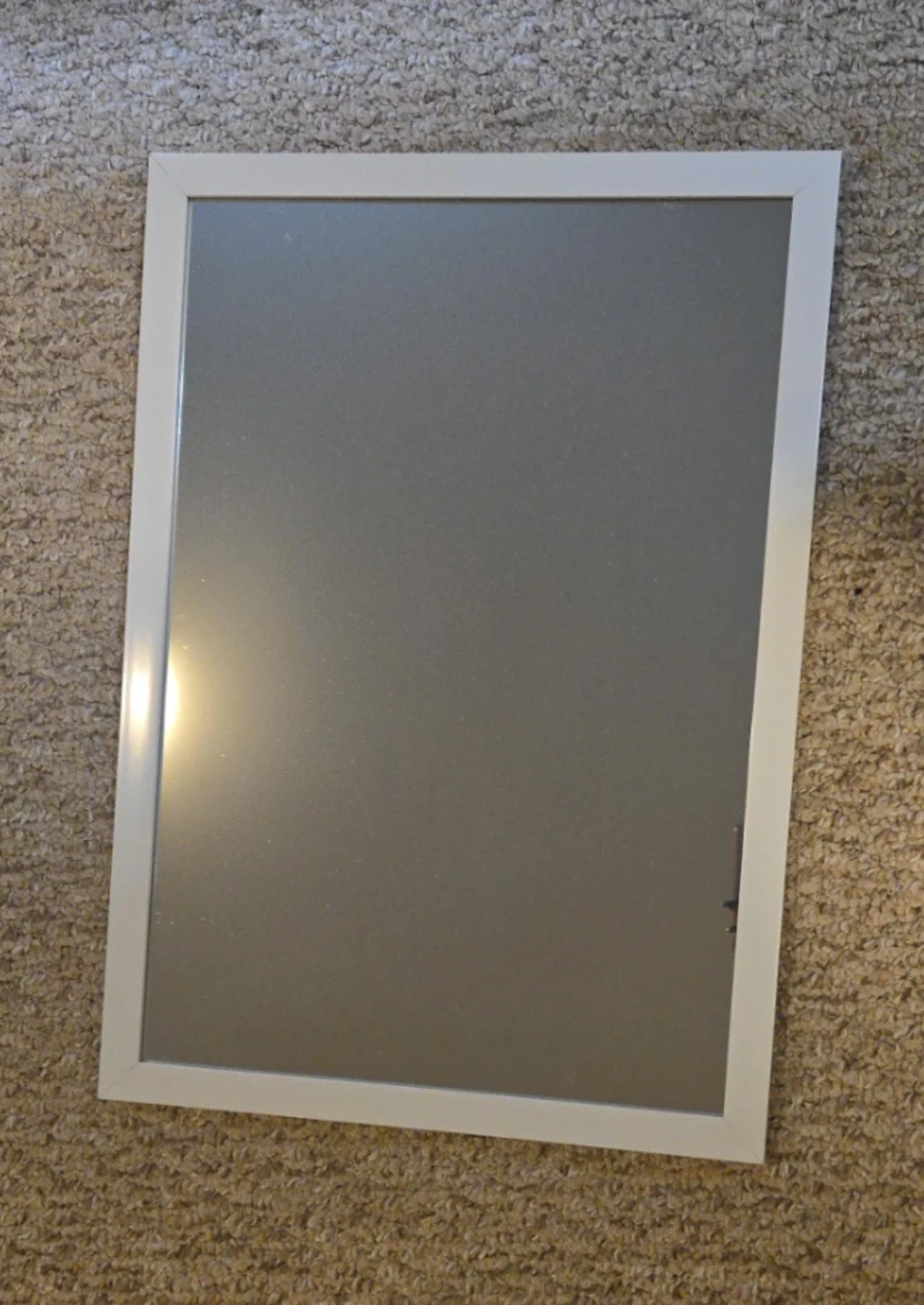 White Framed Mirror