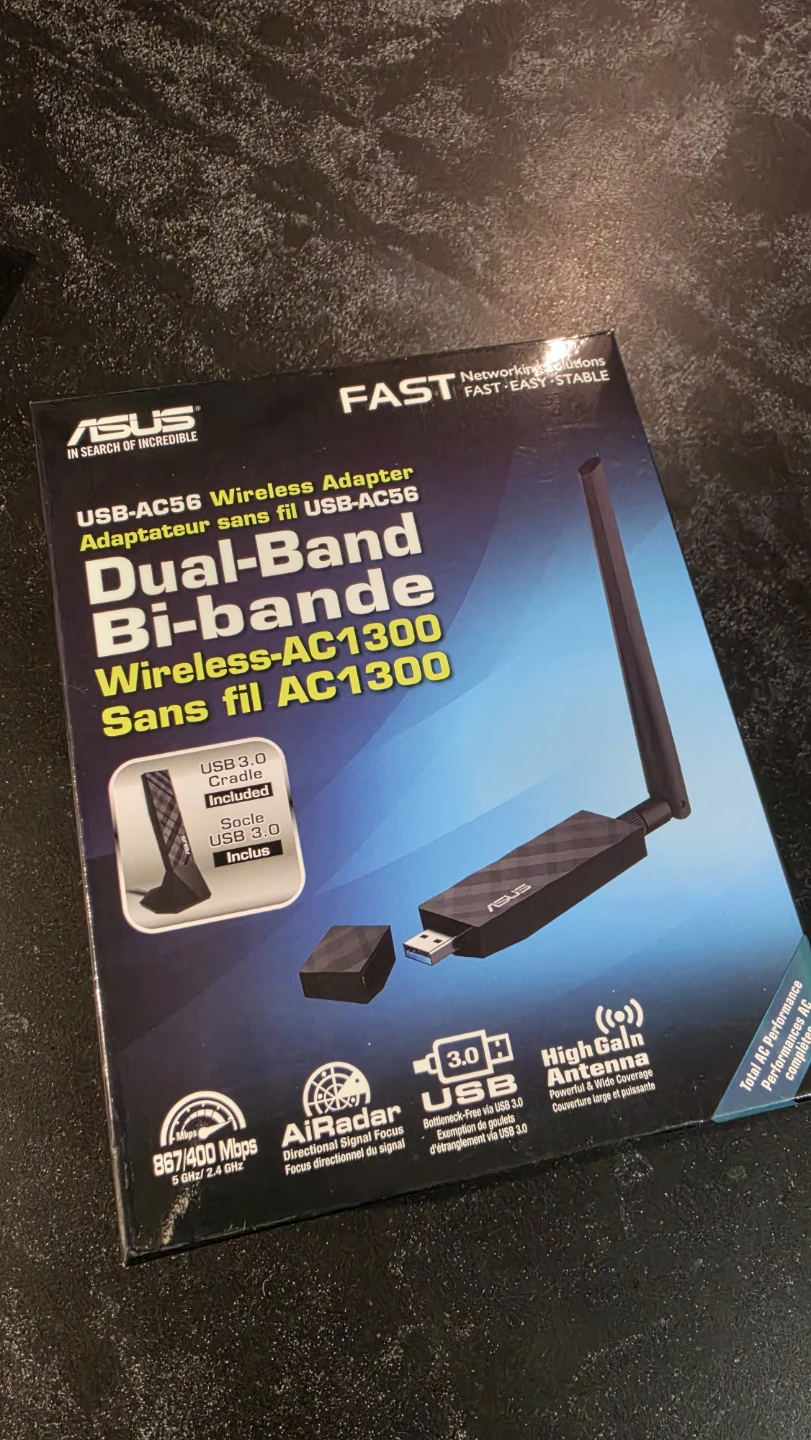 ASUS USB-AC56 Dual-Band Wireless-AC1300 USB 3.0 Wi-Fi Adapter