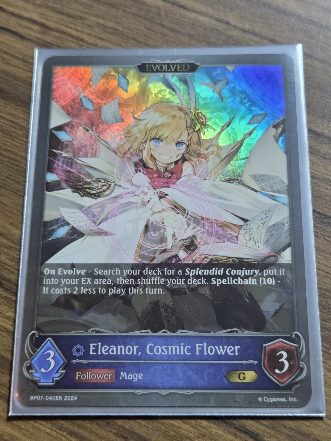 Shadowverse Evolve - Eleanor, Cosmic Flower (Evolved) BP07-040EN