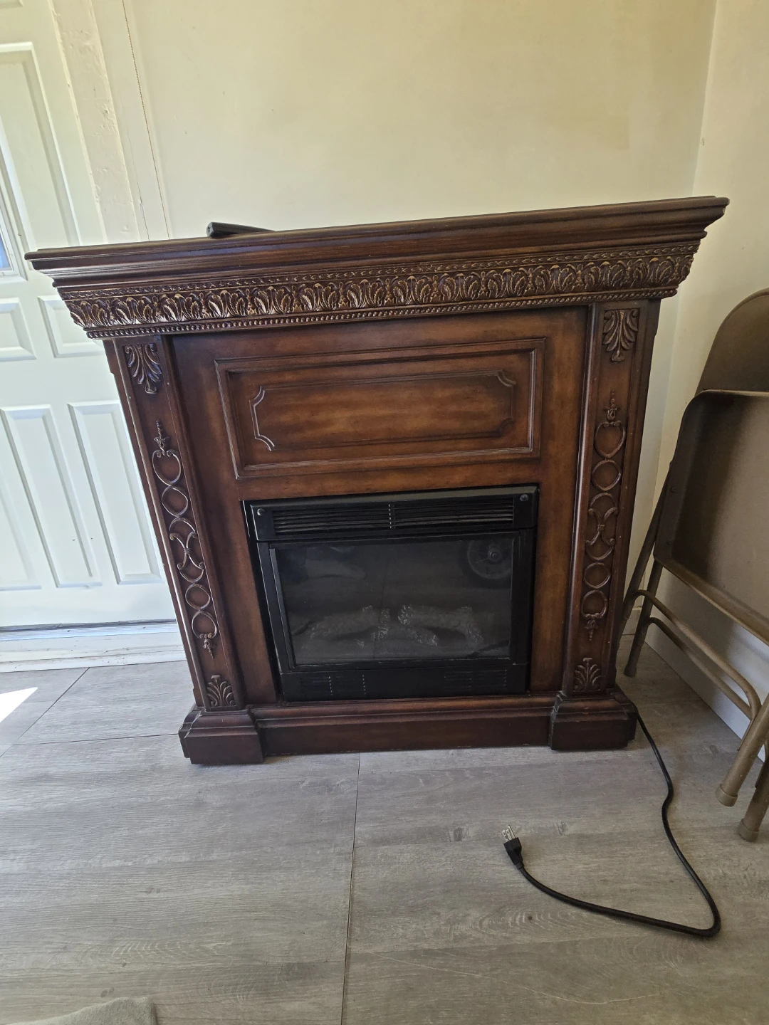 fire place with remote