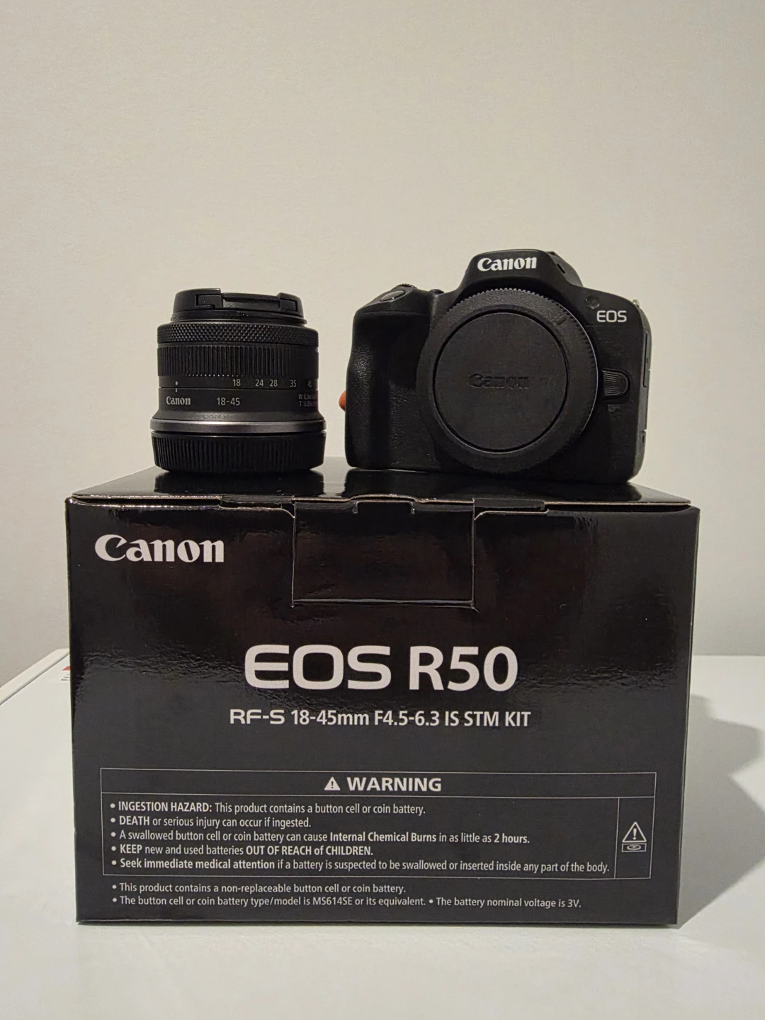 Canon EOS R50 RF-S 18-45mm F4.5-6.3 IS STM Kit Camera