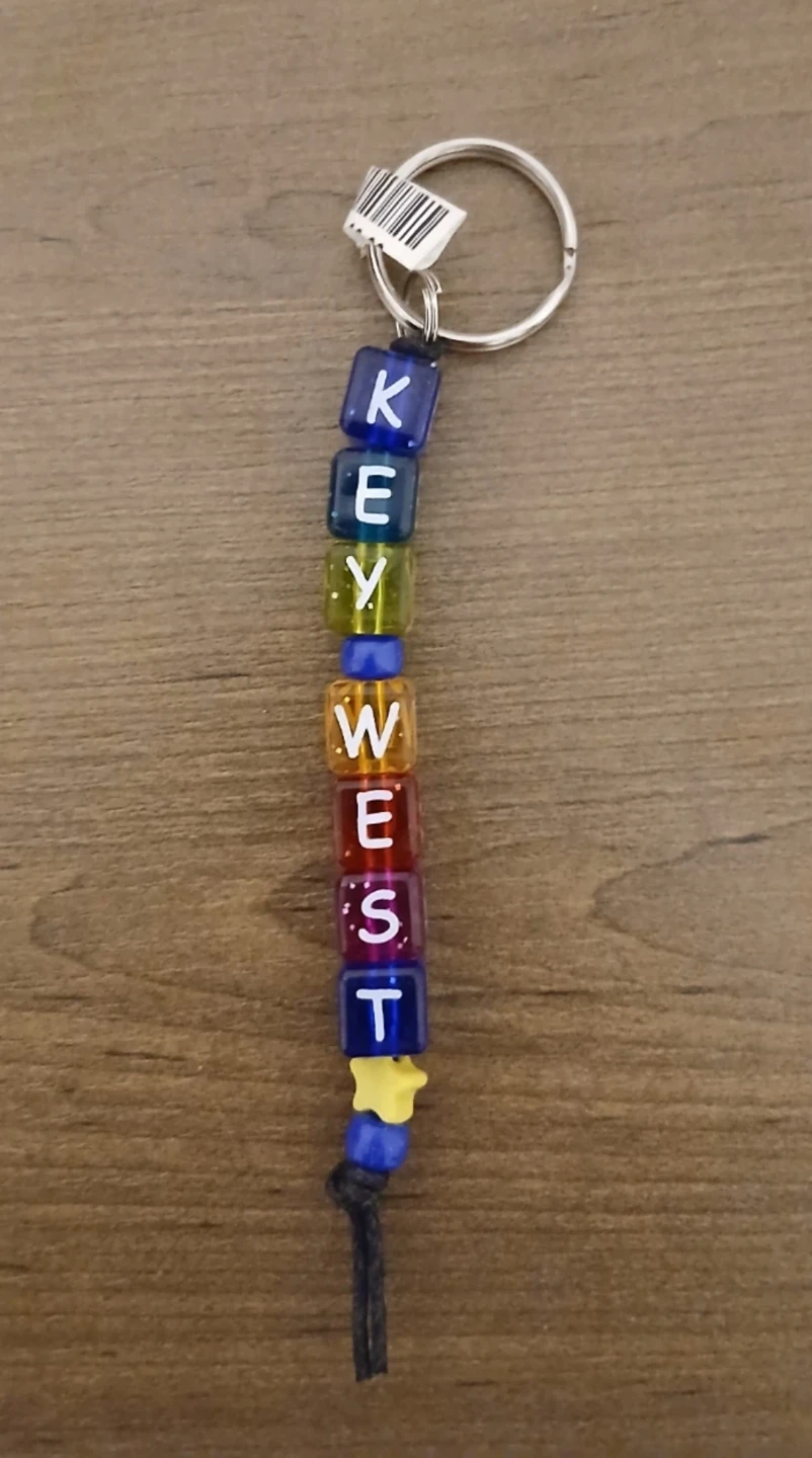Key West Beaded Keychain