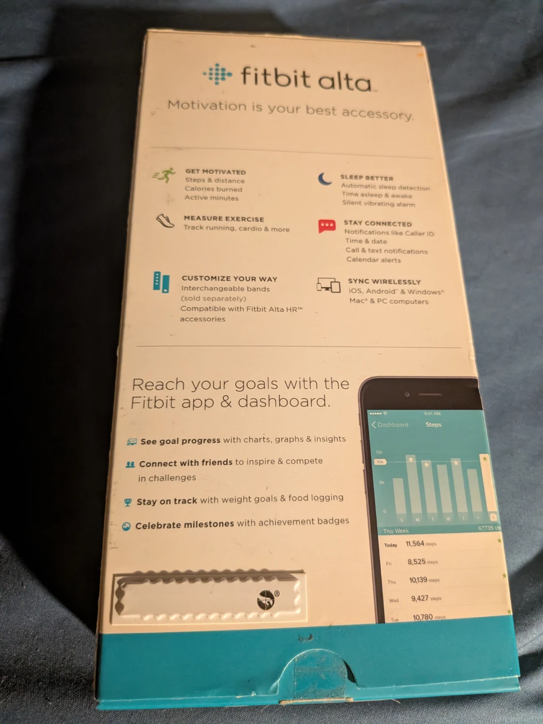 Fitbit Alta Fitness Tracker - Black Stainless Steel - photo 3