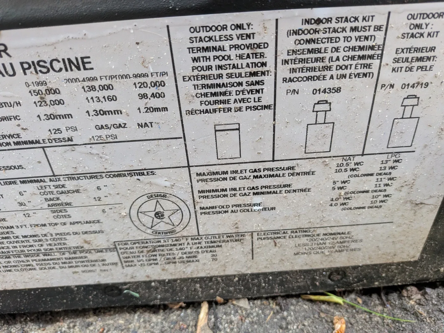 Raypak Gas Pool Heater 150,000 BTU - photo 5