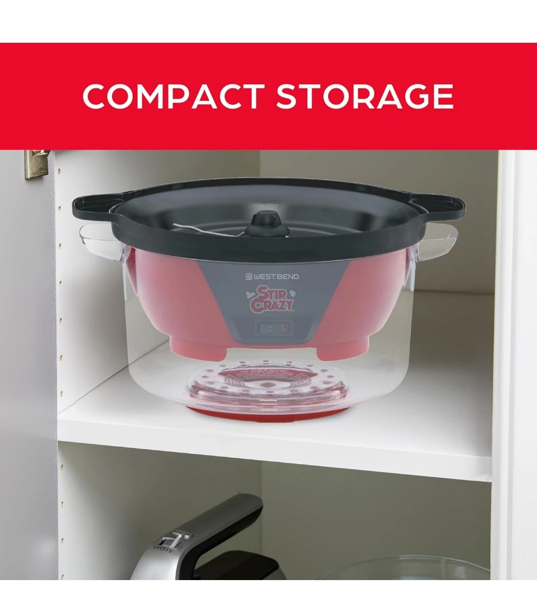 West Bend Stir Crazy Electric Popcorn Maker - photo 2