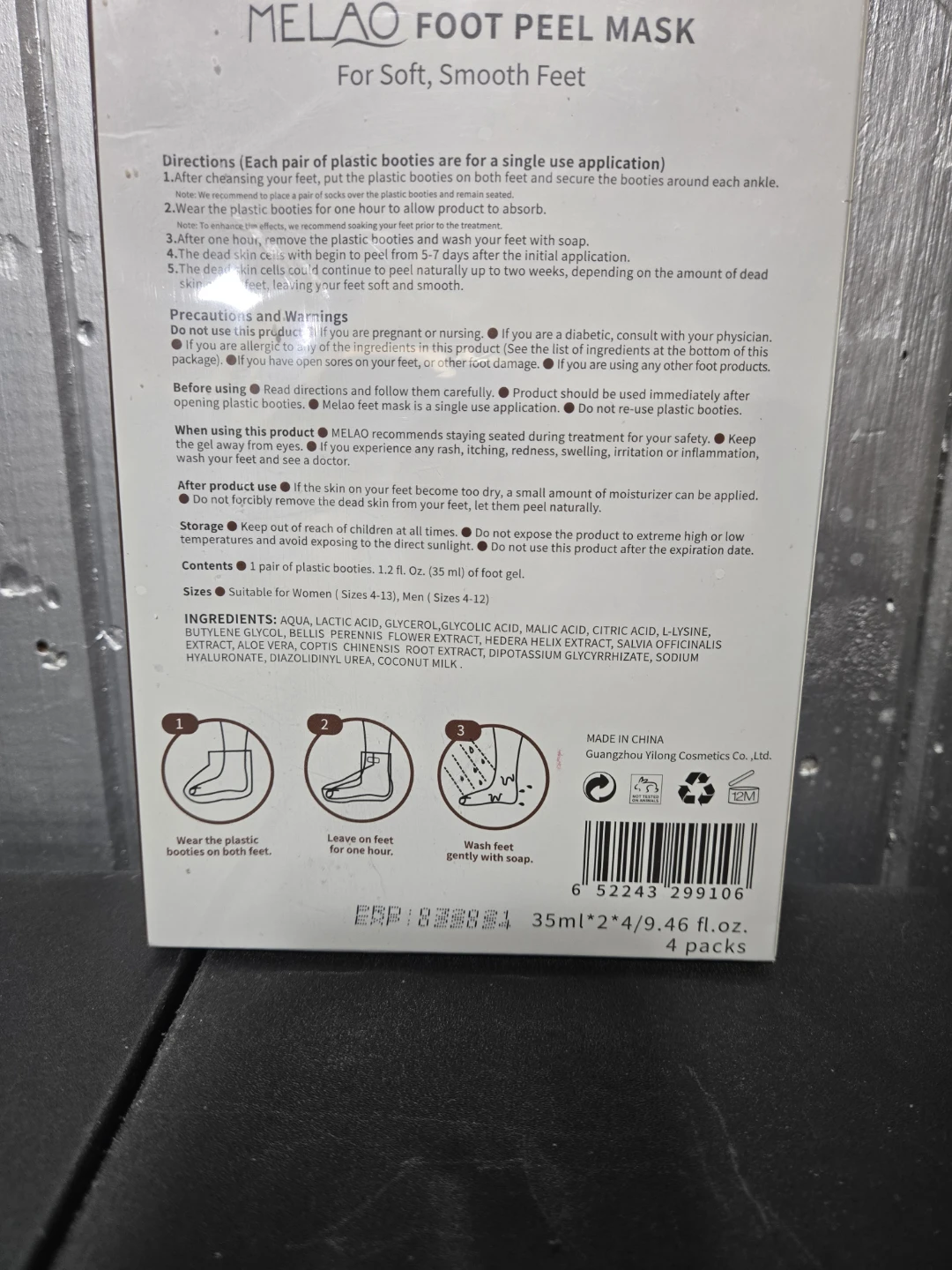 MELAO Foot Peel Mask for Baby Soft Feet - photo 2
