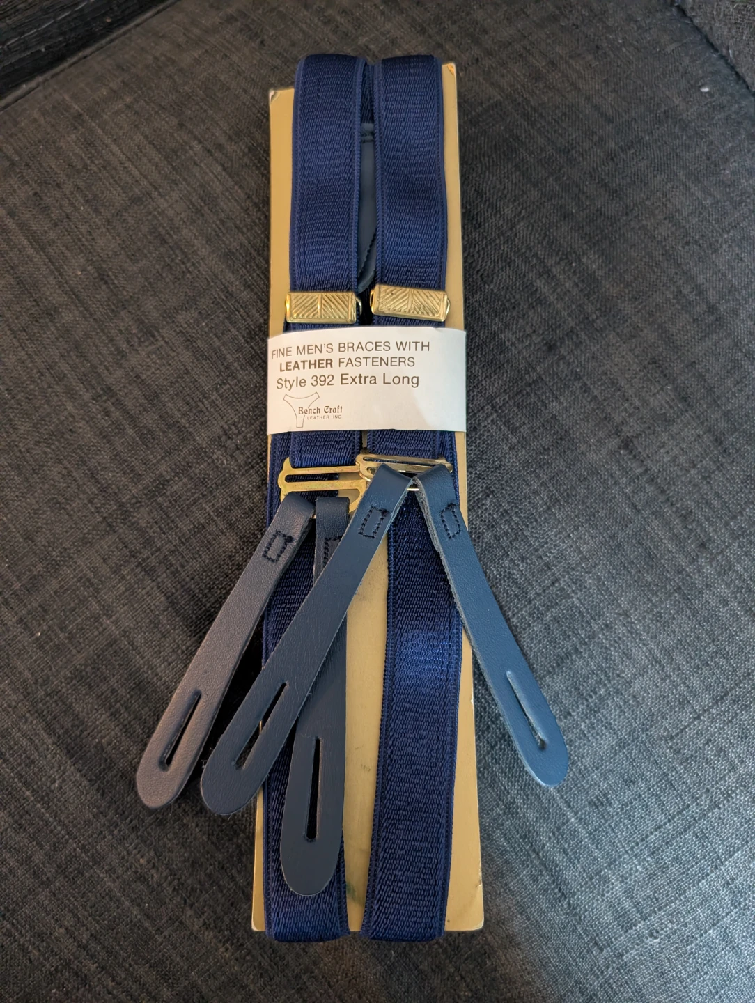 Bench Craft Fine Men's Braces with Leather Fasteners