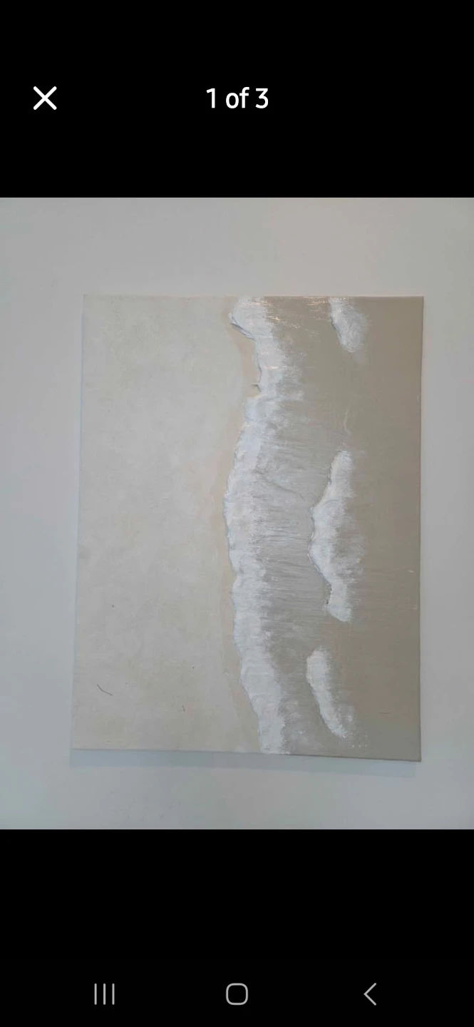 Abstract Beach Wave Painting