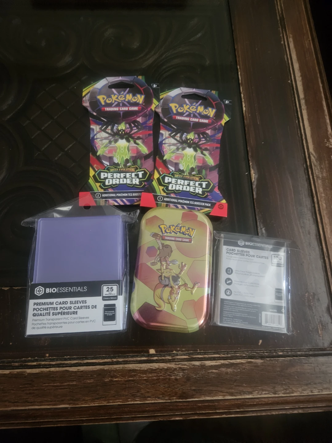 Pokemon Bundle(151 tin and 2 packs plus supplies)