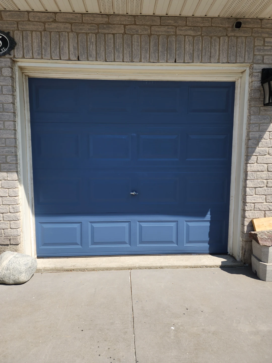 Blue Garage Door