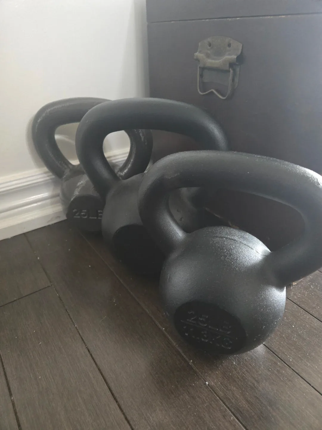 Set of 3 Cast Iron Kettlebells - photo 2