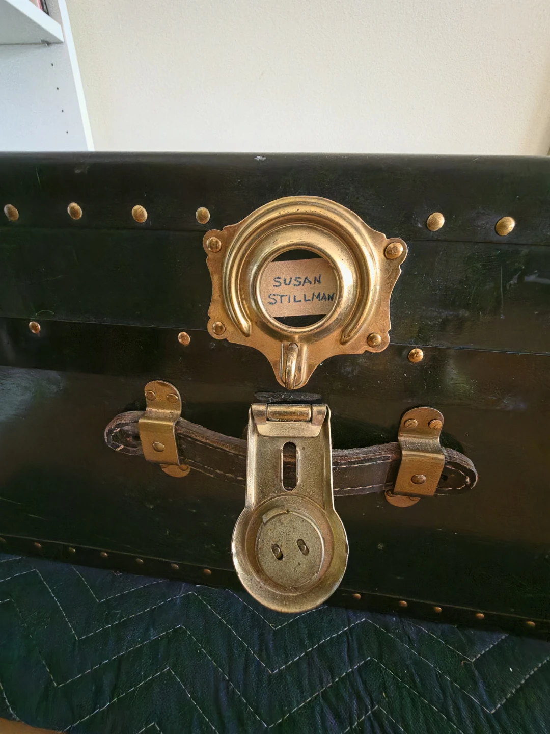 Vintage Black Train Case Trunk - photo 2