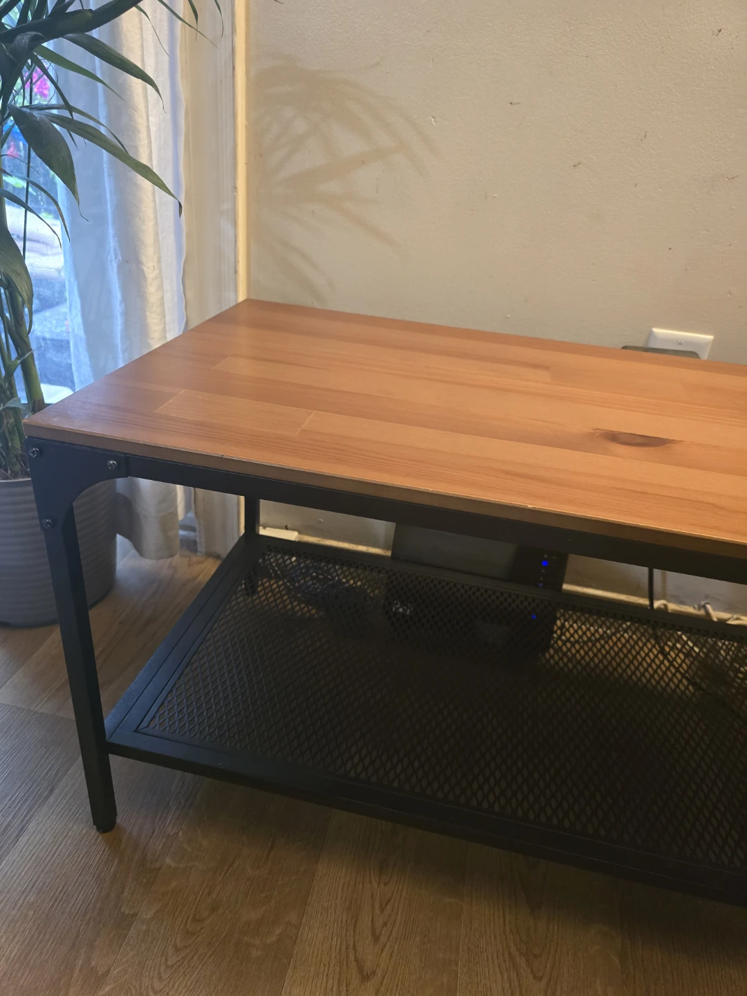 Modern Industrial Coffee Table -Like New - photo 5