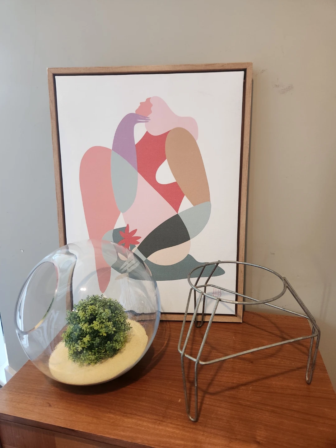 Glass Terrarium with ATOMIC 1950'S Stand - photo 3