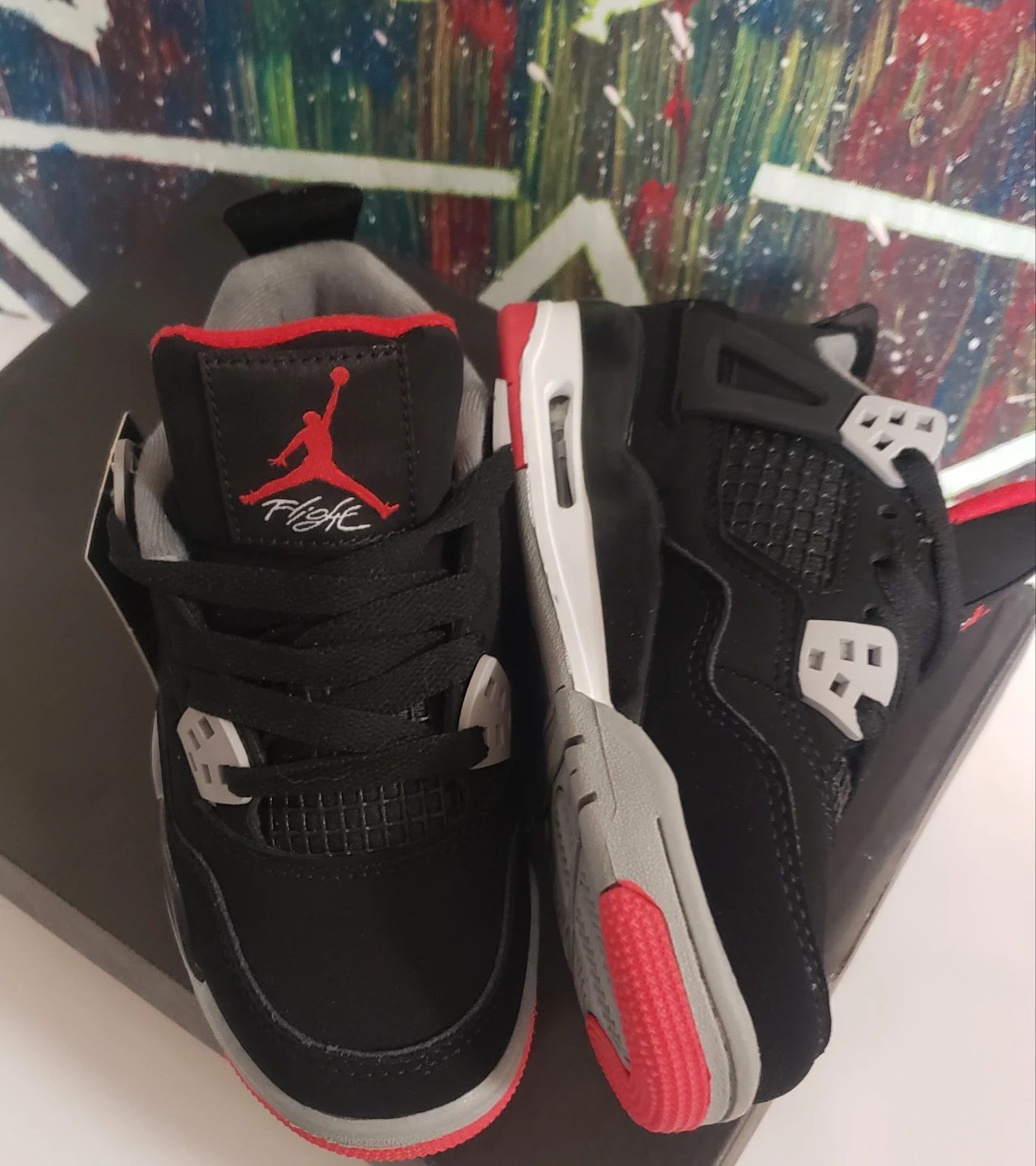 Brand new Jordan Kids Red Bread Size 2y 3y - photo 3