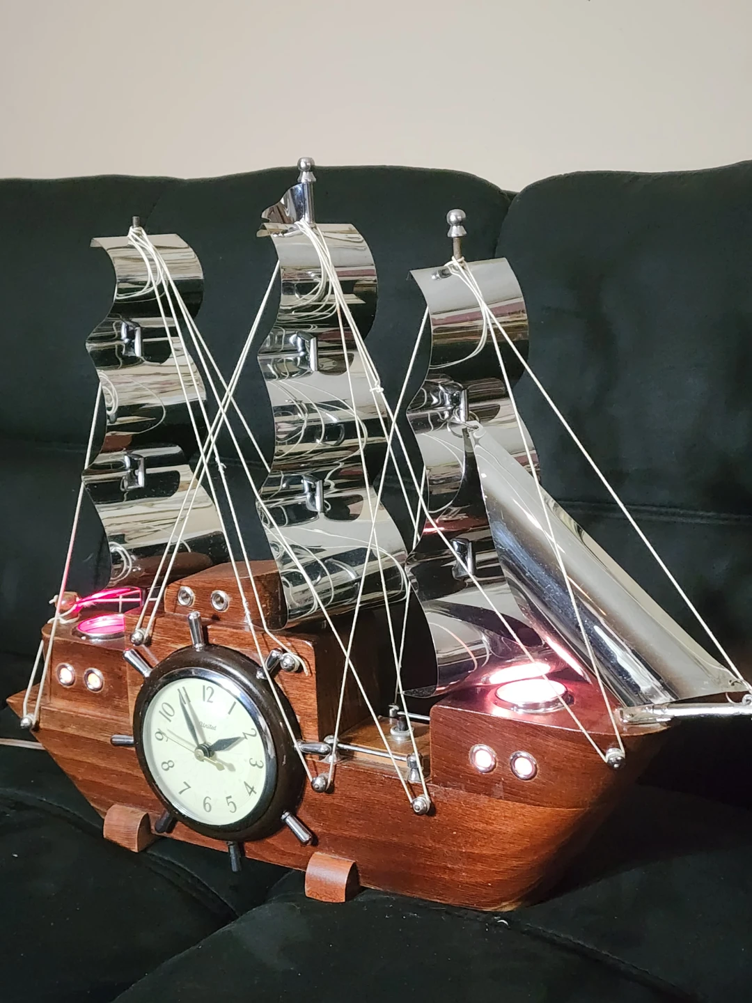 United Clock Corp. Ship's Clock with Lights - photo 2