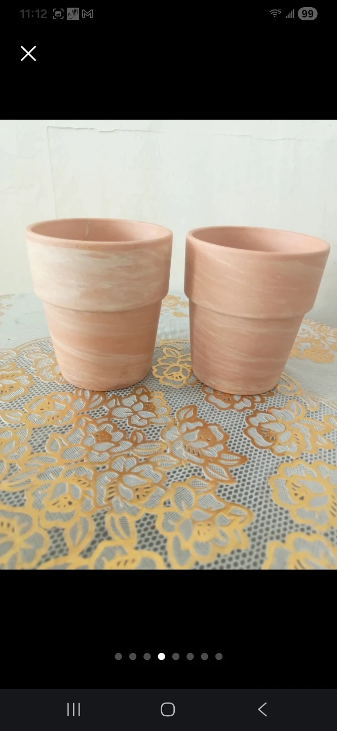 Set of 6 Ceramic and Terracotta Planters - photo 2