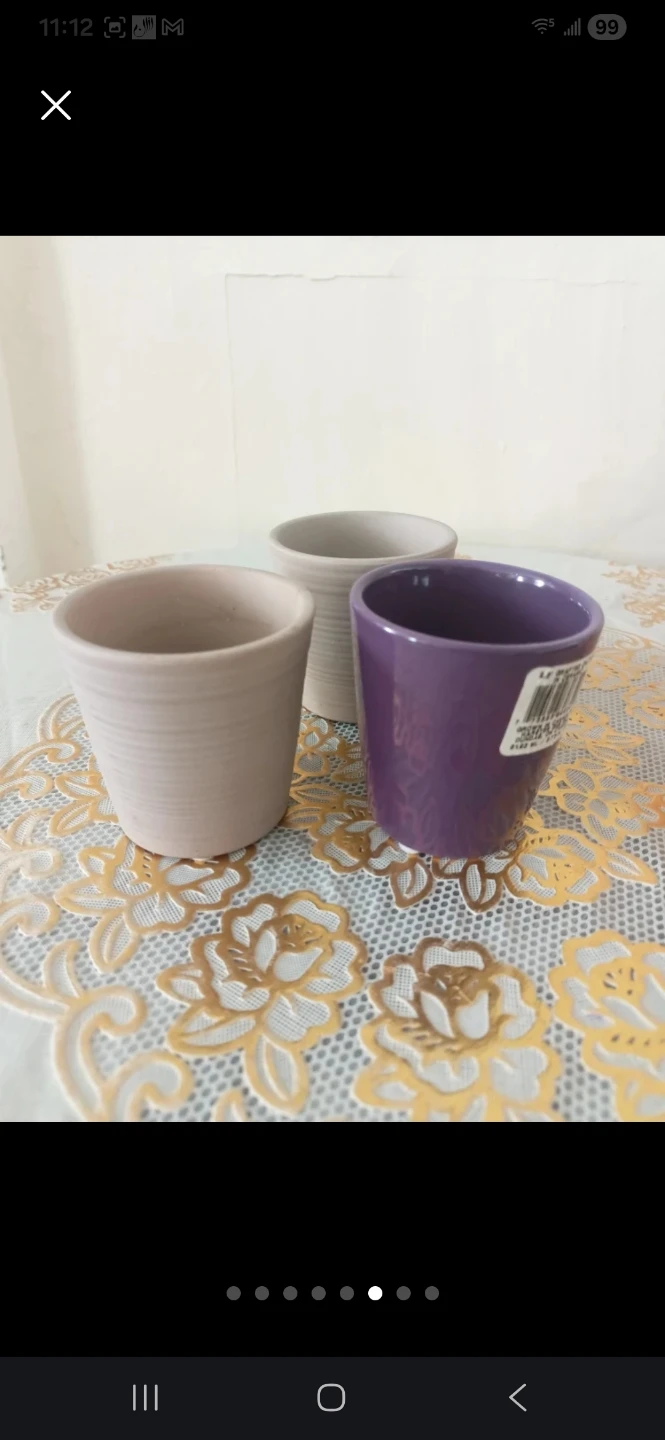 Set of 6 Ceramic and Terracotta Planters - photo 4