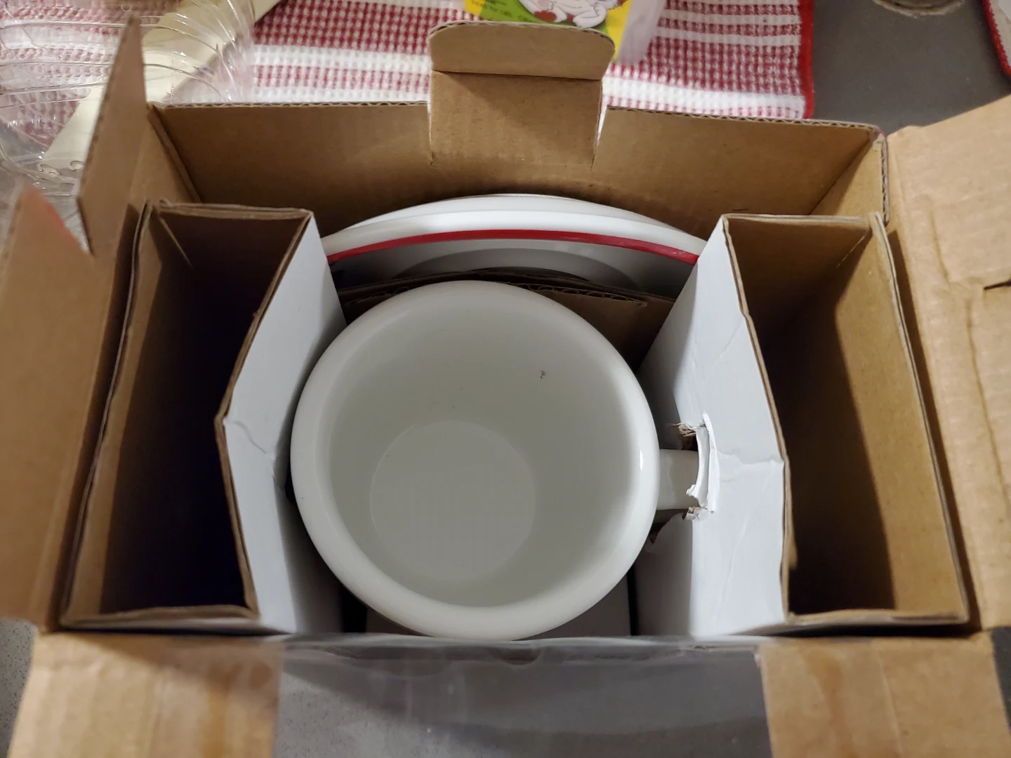 Black & White Coffee Mug and Saucer Set - photo 3