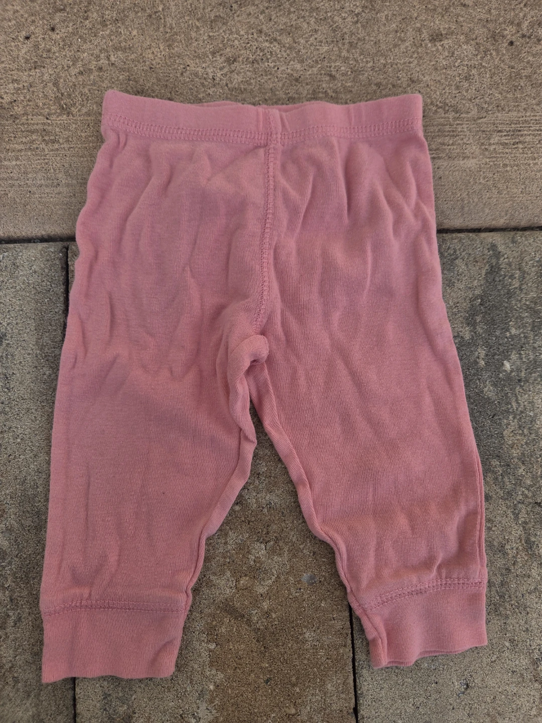 Carter's Baby Girl Pink Bunny Face Leggings Size 6 Months