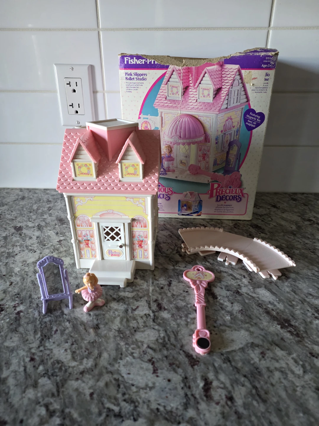 *Vintage* Precious Places Pink Slippers Ballet Studio