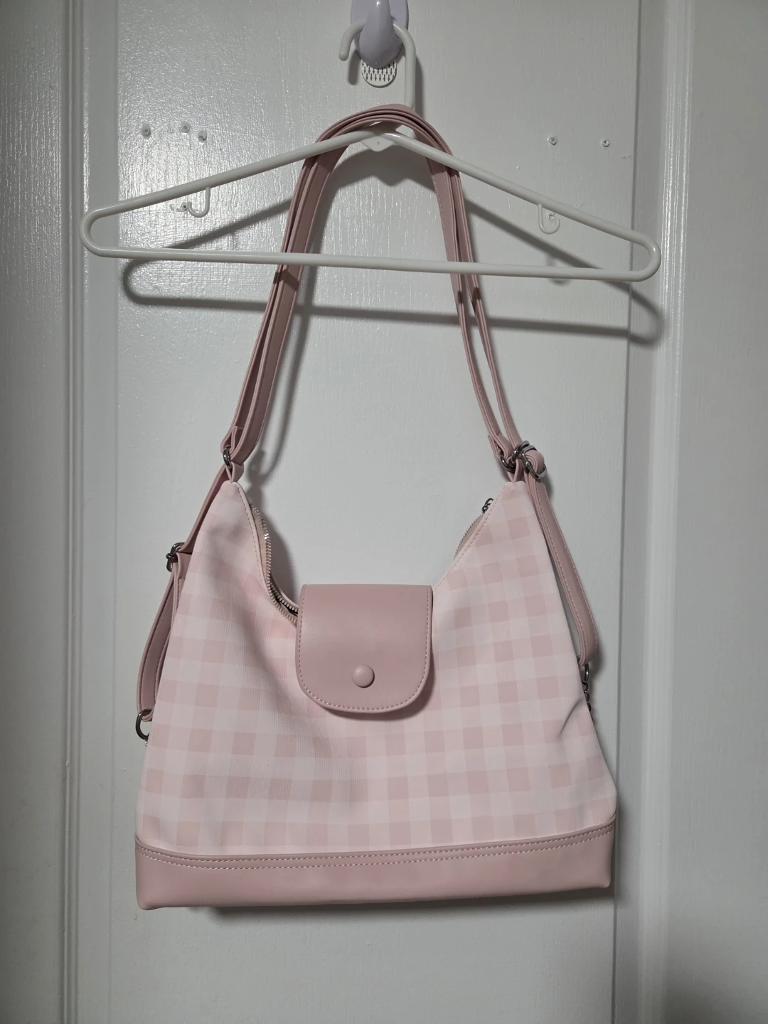 Cute Pink Gingham Bag