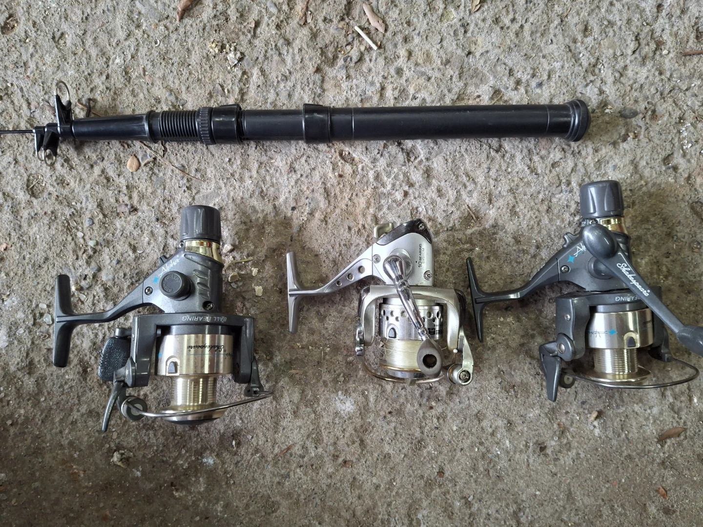 Fishing reels.