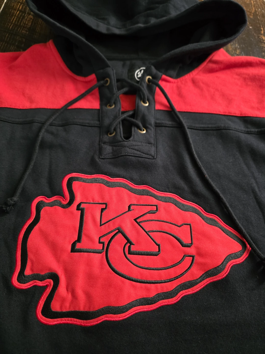47 Kansas City Chiefs Lace-Up Hoodie XX-Large - photo 2