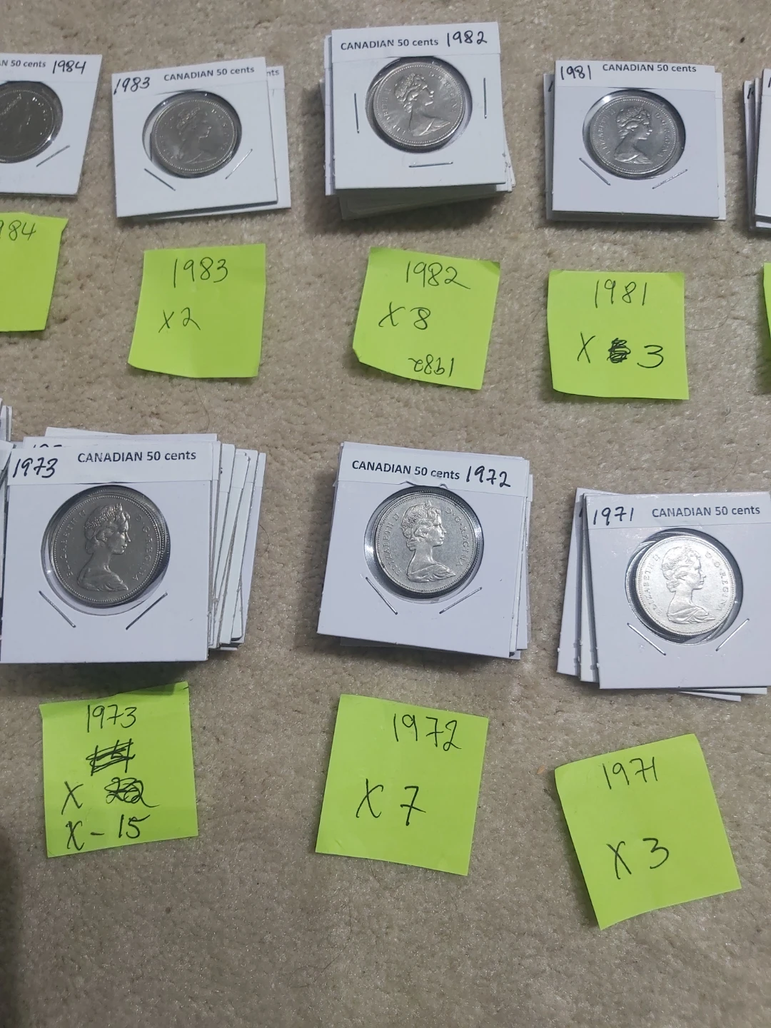 Collection of Canadian 50 Cent Coins - photo 2