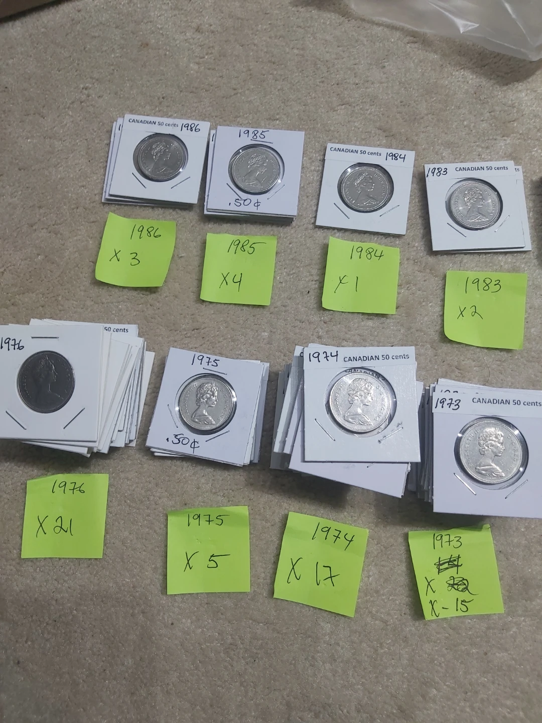 Collection of Canadian 50 Cent Coins - photo 4