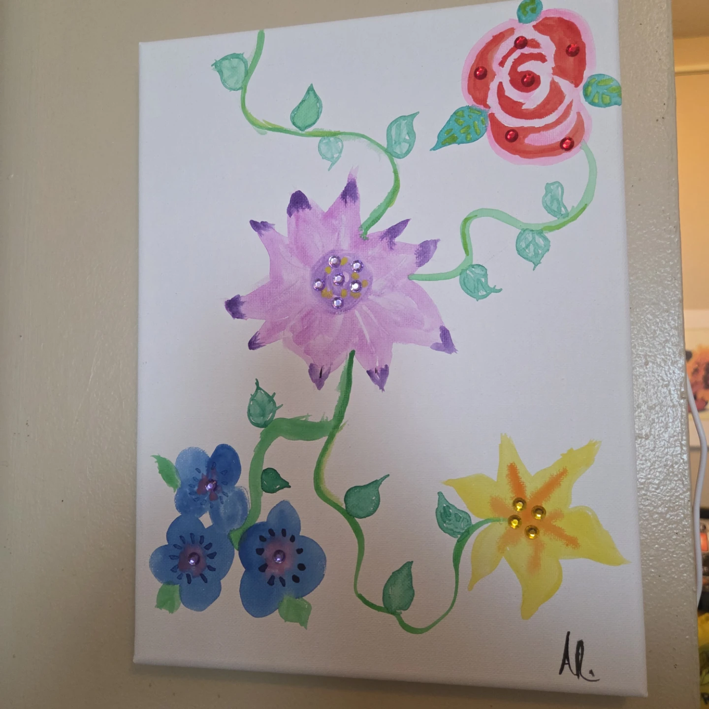 Floral Canvas Art Painting - photo 2