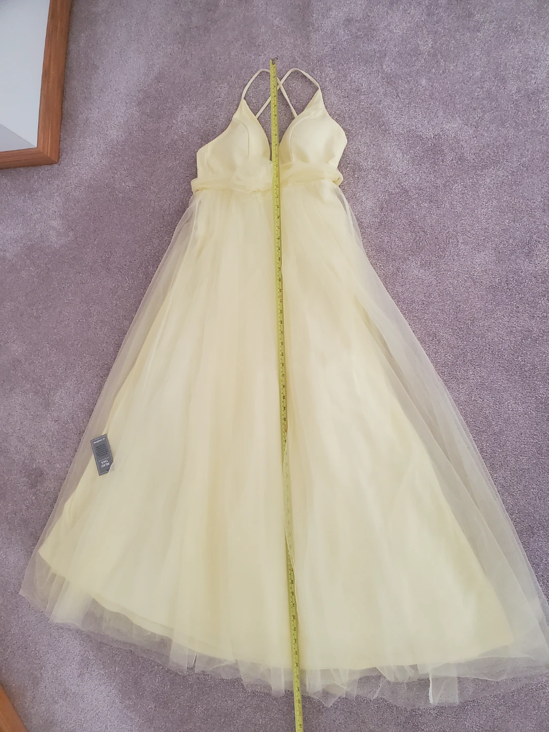 LE CHÂTEAU Yellow Tulle Gown /XXS Grad dress - photo 2