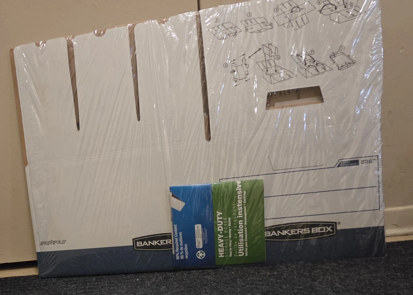 Bankers Box 836 Heavy-Duty Storage Box