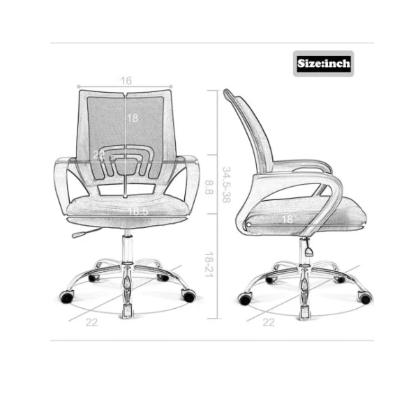 Safdie & co Homes, Office Chair Ergonomic Desk Chair Computer - photo 4