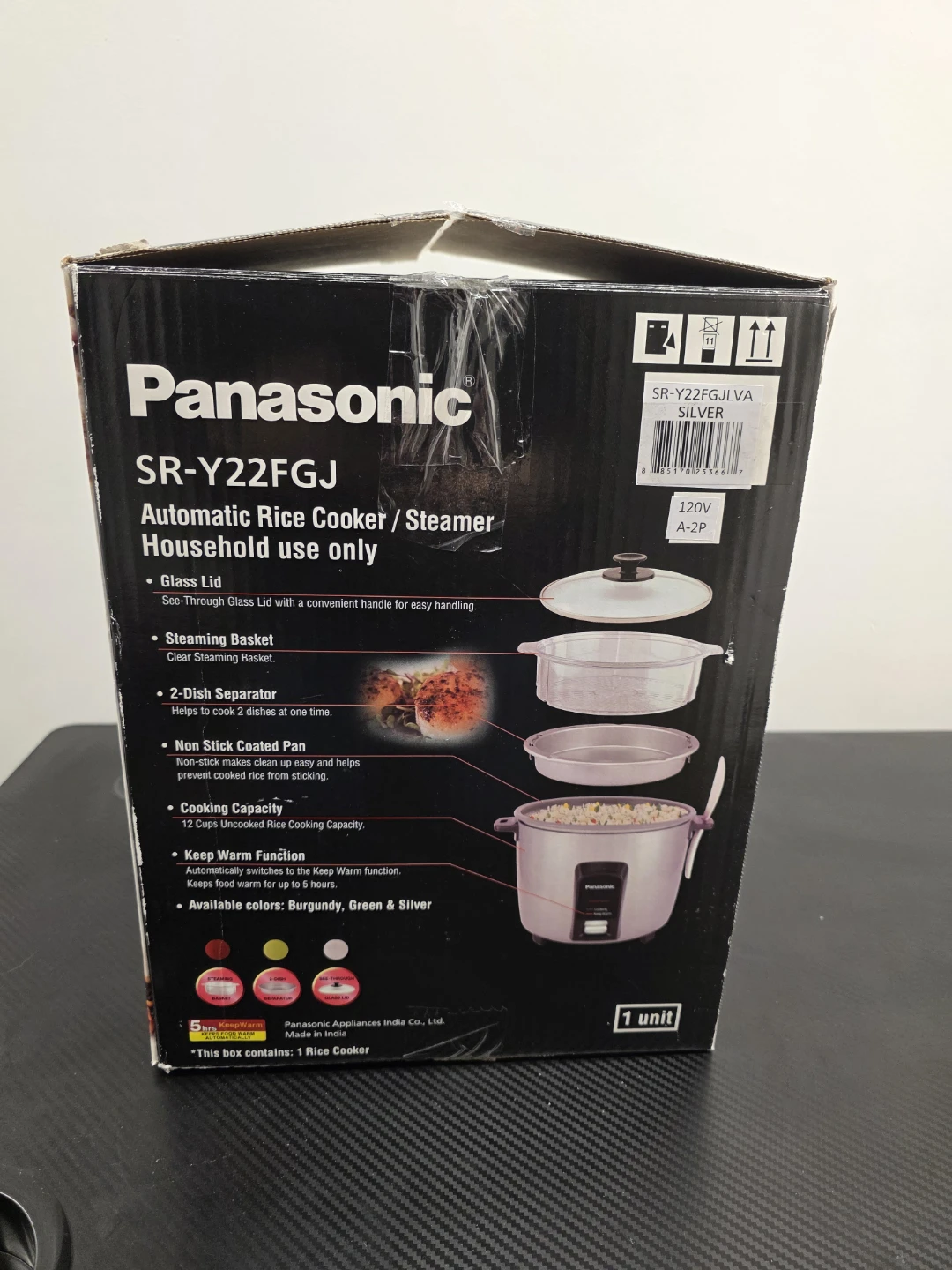 Panasonic 12 Cup Rice Cooker and Steamer - photo 5