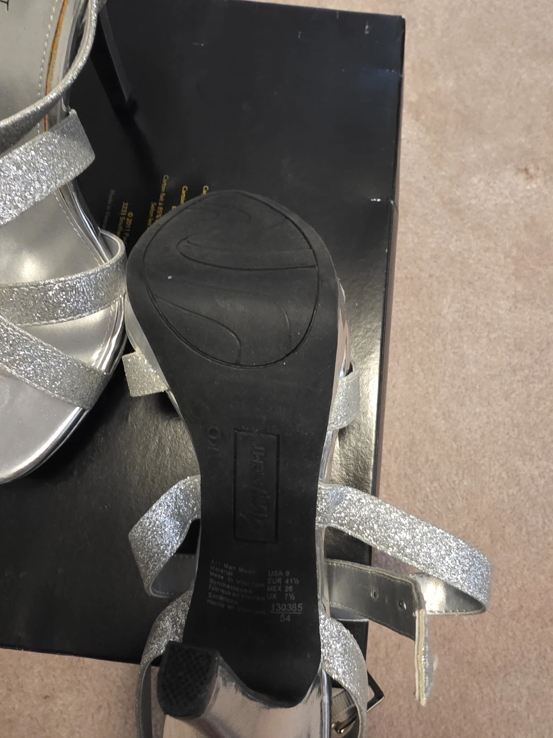 Silver Glitter Heels by Fioni Night - photo 2