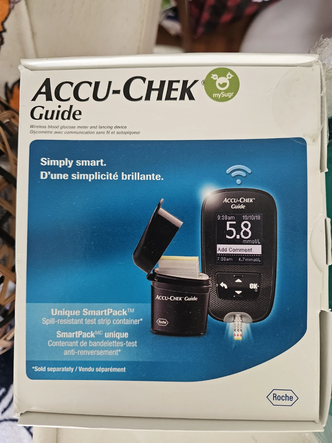 Accu check blood sugar measurer