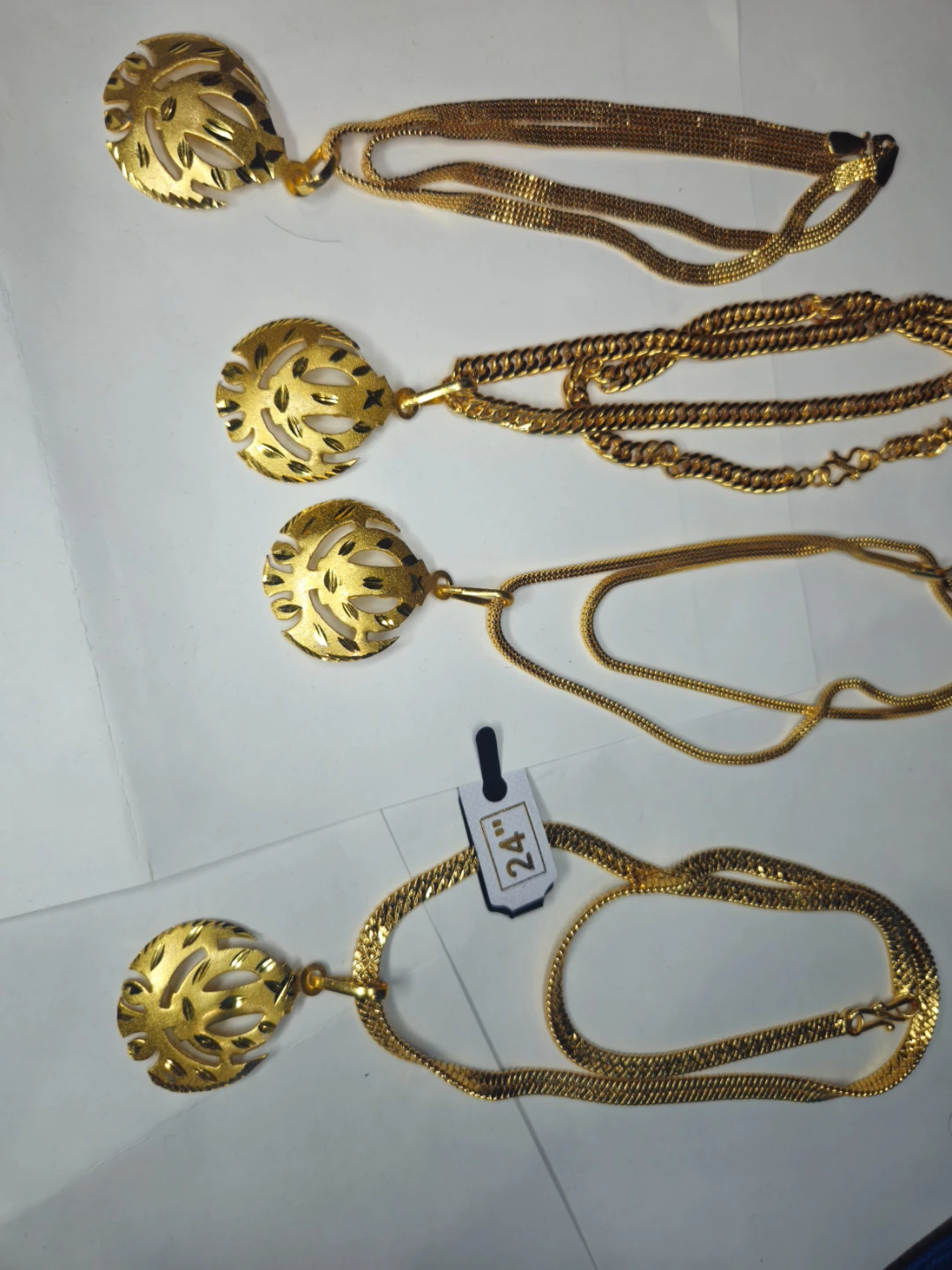 24 k Gold  plated  chain pandent