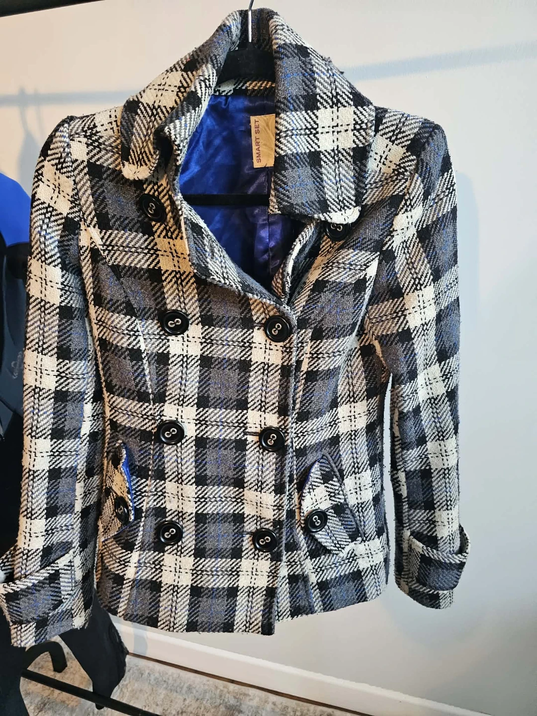 Smart Set Plaid Jacket - XS